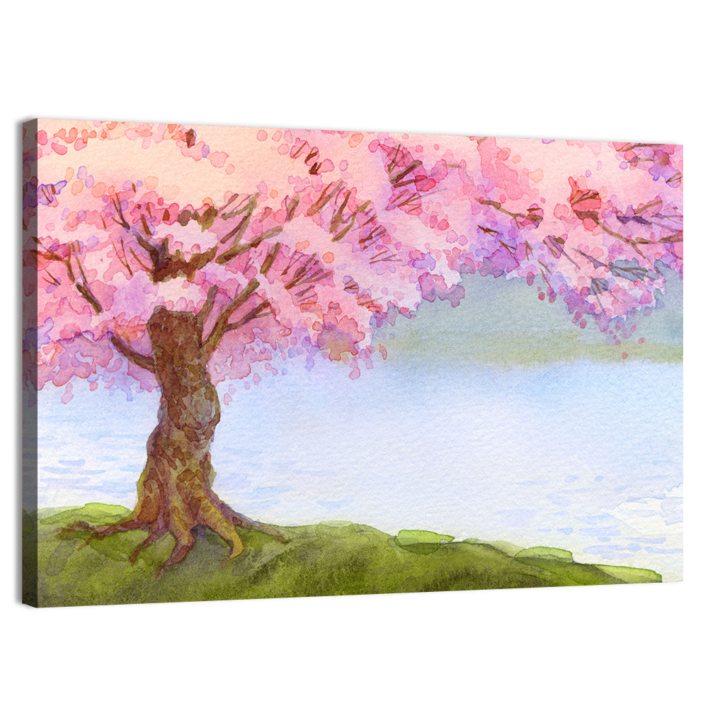 Flowering Pink Tree Wall Art