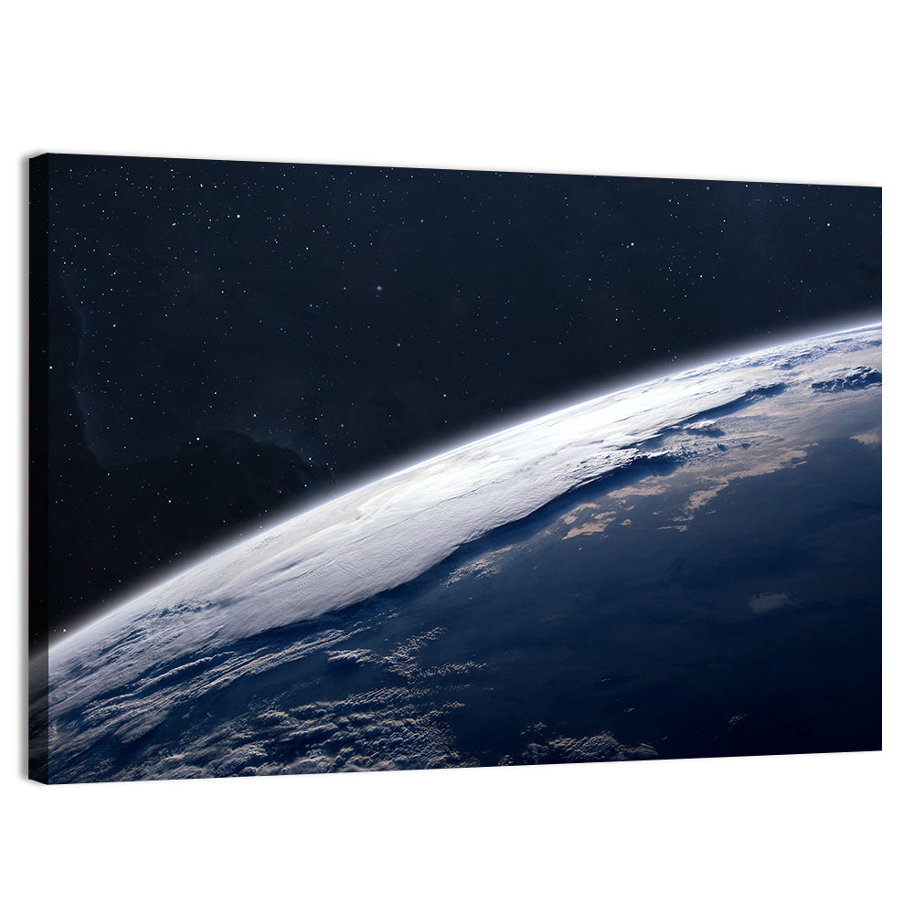Planet Earth from Space Wall Art, canvas print, landscape