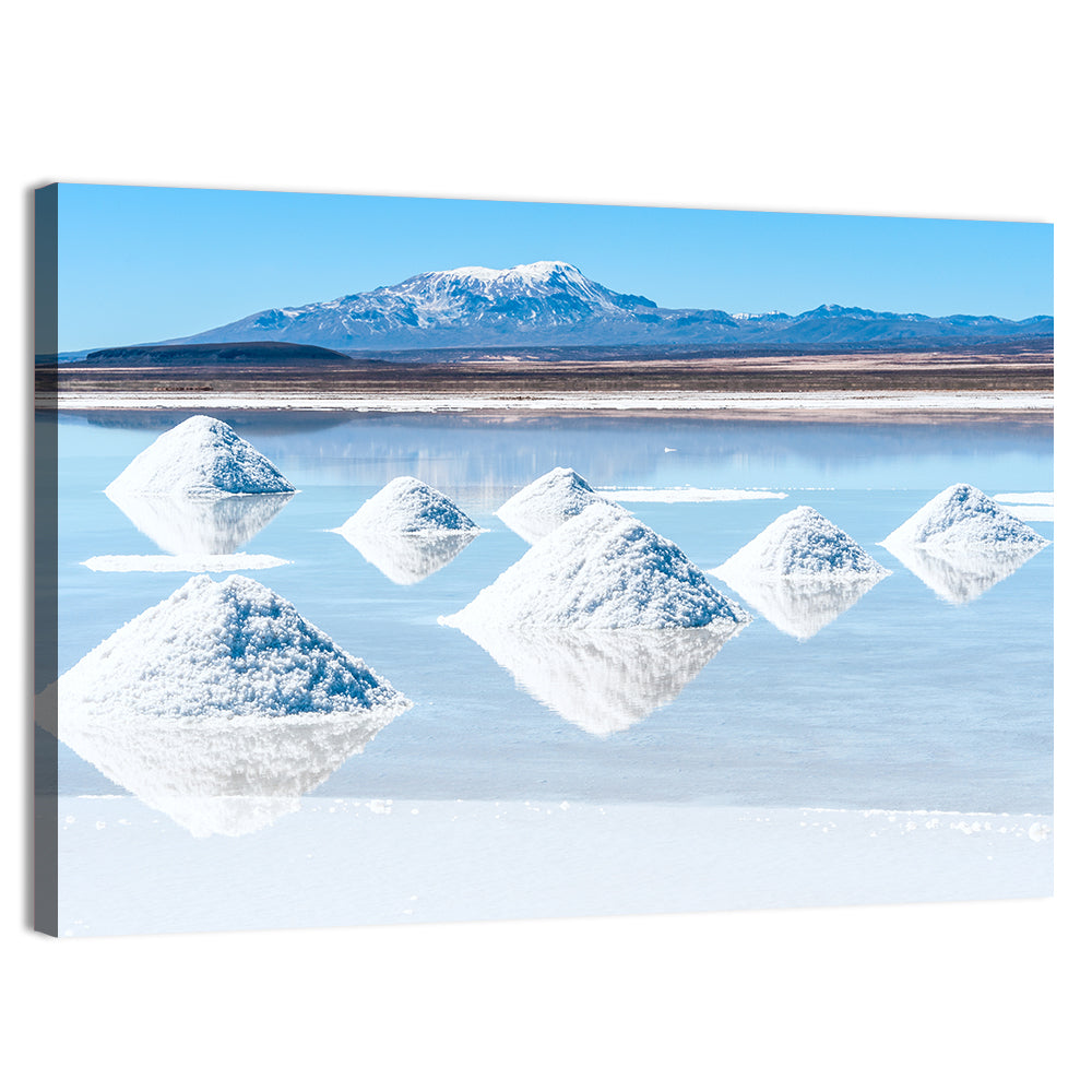 Salar De Uyuni Salt Flats Wall Art, canvas print, landscape