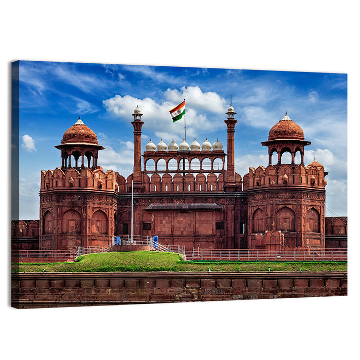Red Fort Facade, Delhi Wall Art as a canvas print