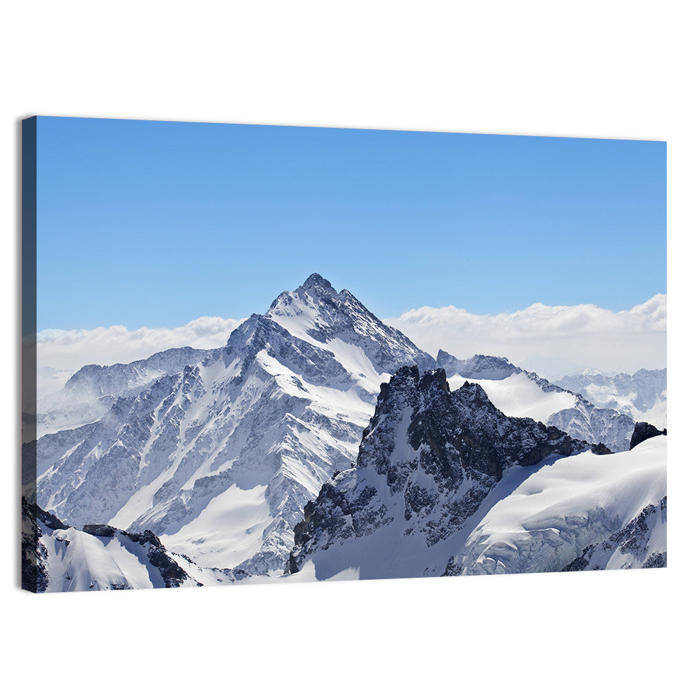 Matterhorn Winter Landscape Wall Art, canvas print, landscape
