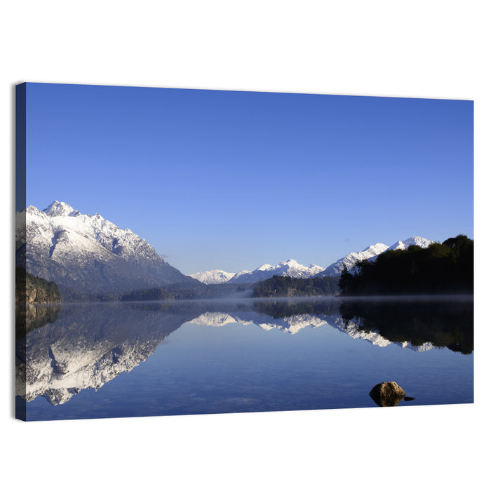 San Carlos De Bariloche Lake Reflection Wall Art as a canvas print