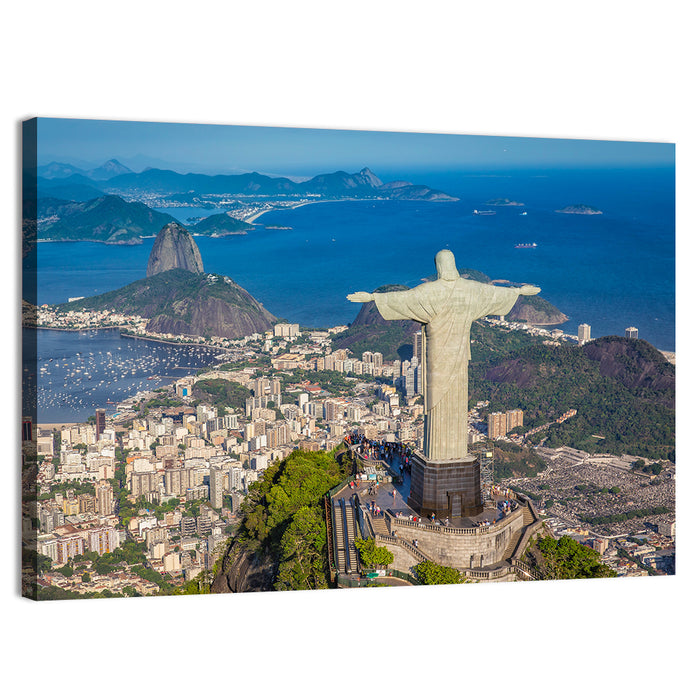 Botafogo Bay with Sugarloaf Mountain Wall Art as a canvas print