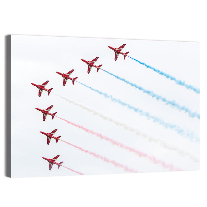 Dutch Aerobatic Formation Wall Art as a canvas print