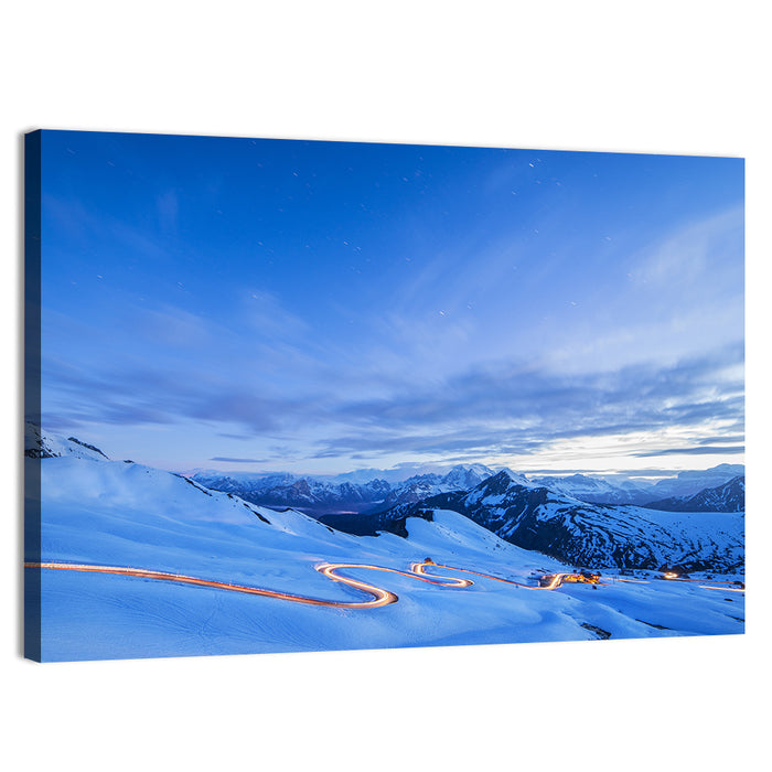 Passo Giau Sunset, Dolomites Italy Wall Art as a canvas print