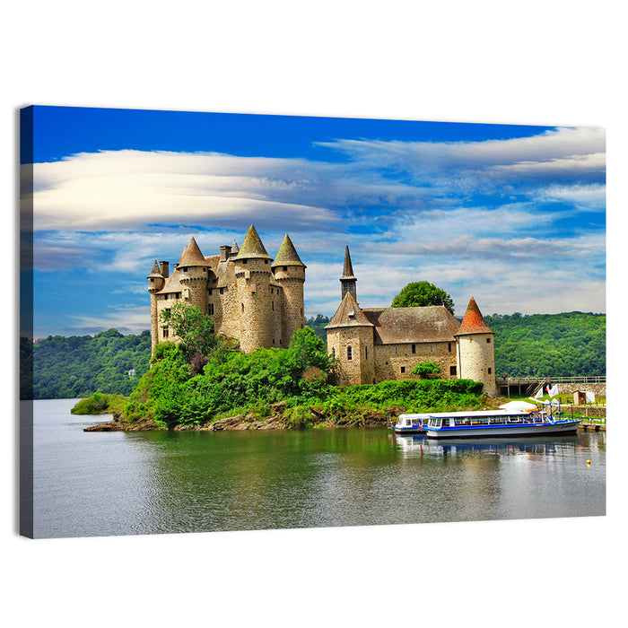 Château De La Roche Jagu, Lanleff France Wall Art as a canvas print