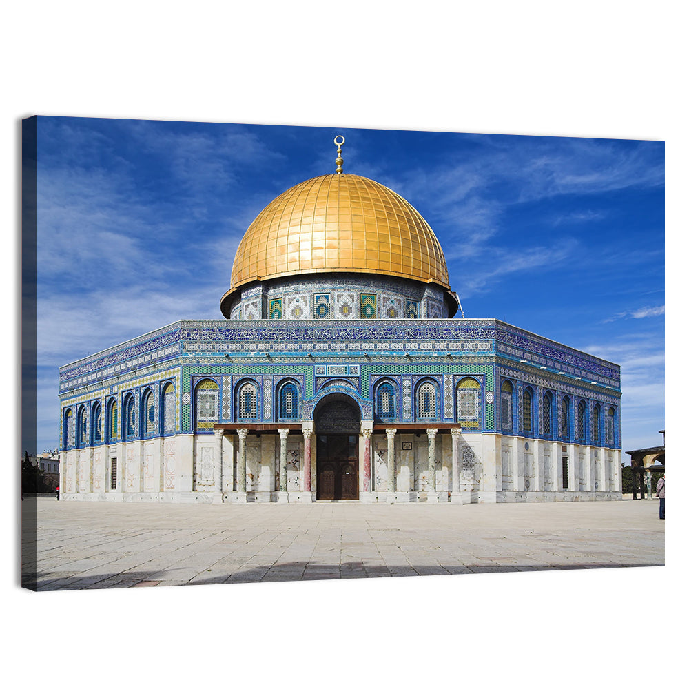 Dome of the Rock, Masjid Al Aqsa Wall Art, canvas print, landscape