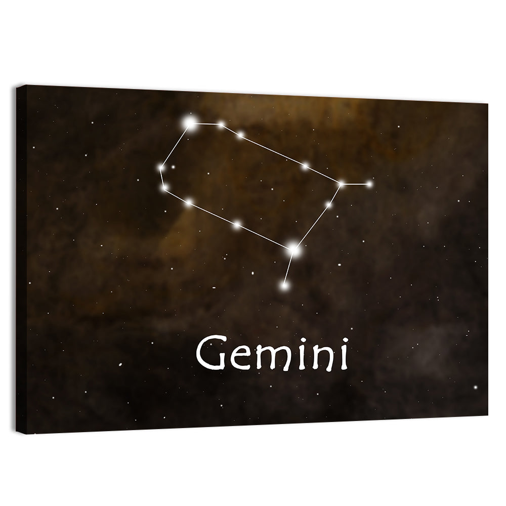 Gemini Constellation Wall Art, canvas print, landscape