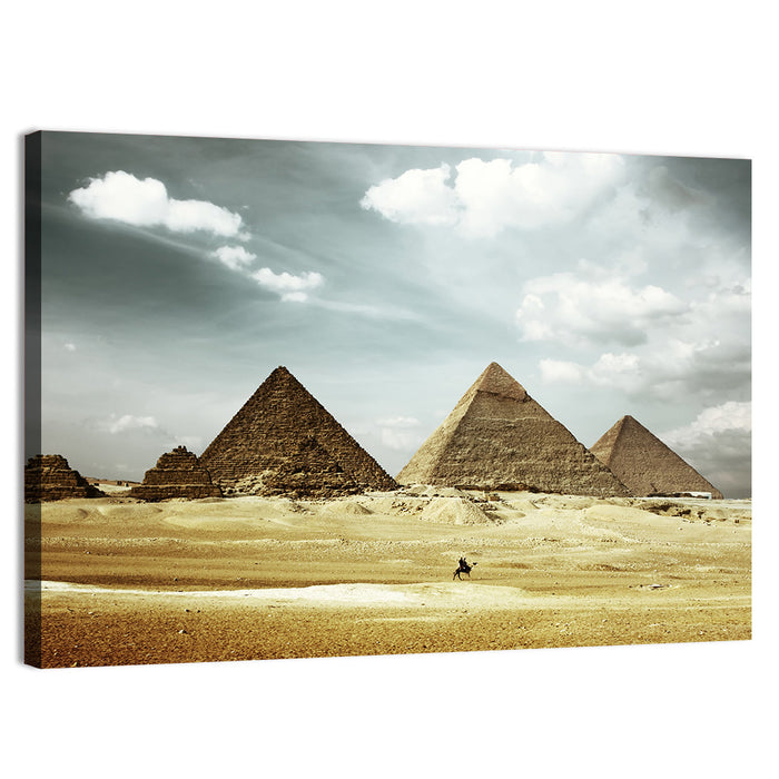 Great Pyramids of Giza Wall Art as a canvas print