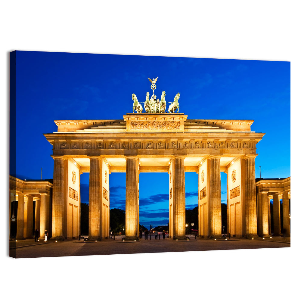 Brandenburg Gate at Dusk Wall Art, canvas print, landscape