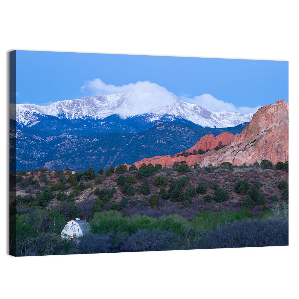 Pikes Peak Mountain Wall Art, canvas print, landscape