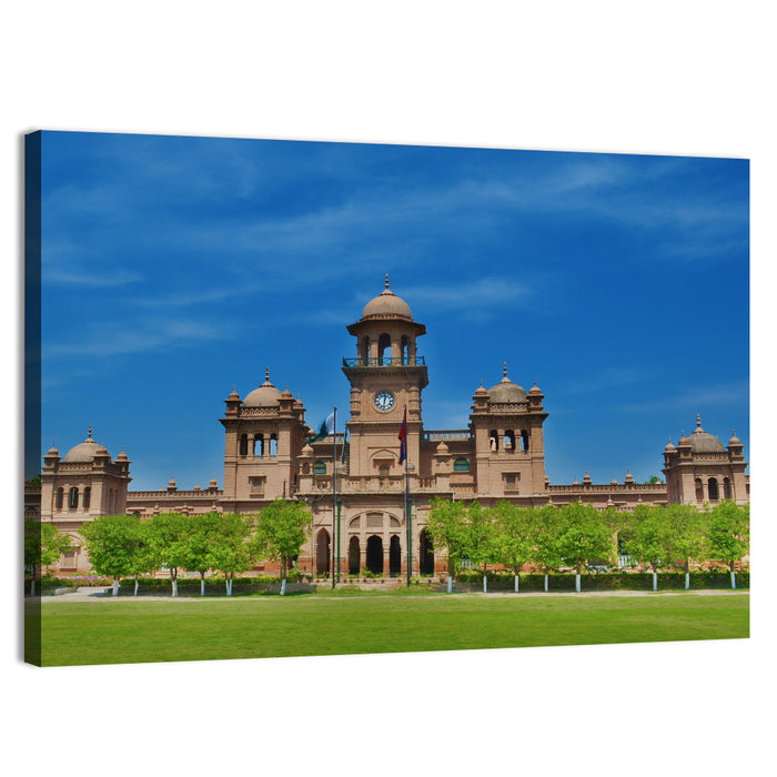 University of the Punjab Old Campus Wall Art as a canvas print