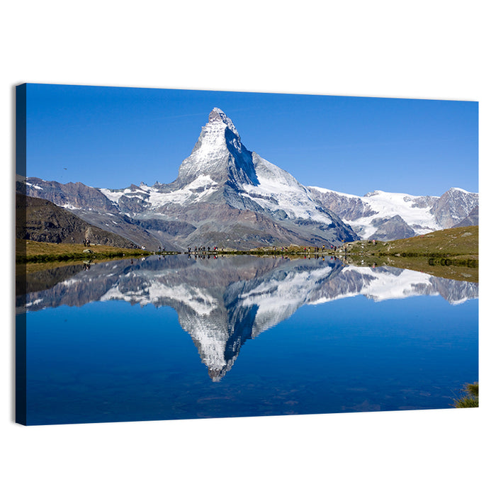 Matterhorn Peak Reflection Wall Art as a canvas print
