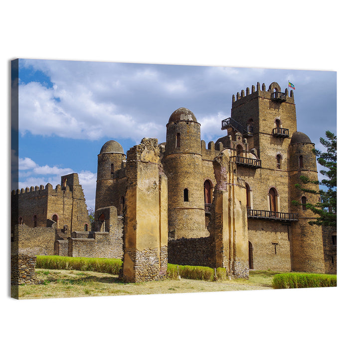 Fasil Ghebbi Fortress, Gondar Wall Art as a canvas print