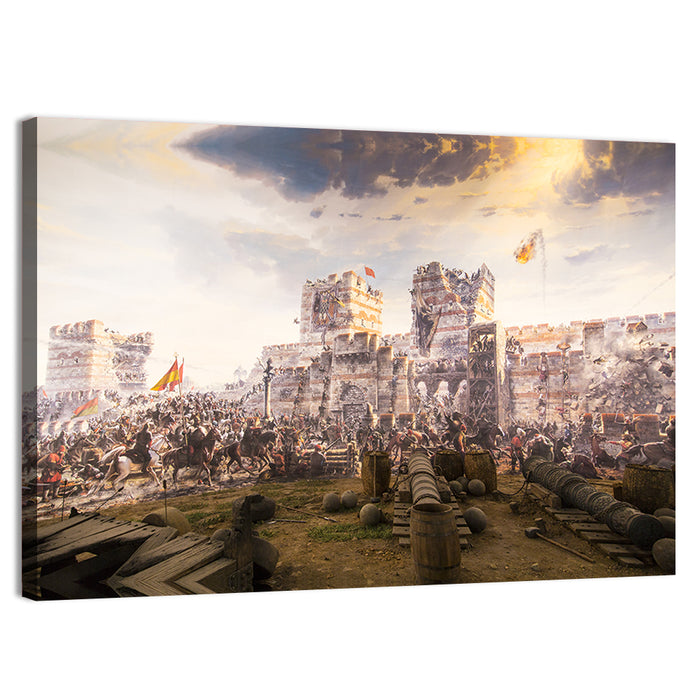 Siege of Constantinople 1453 Wall Art as a canvas print
