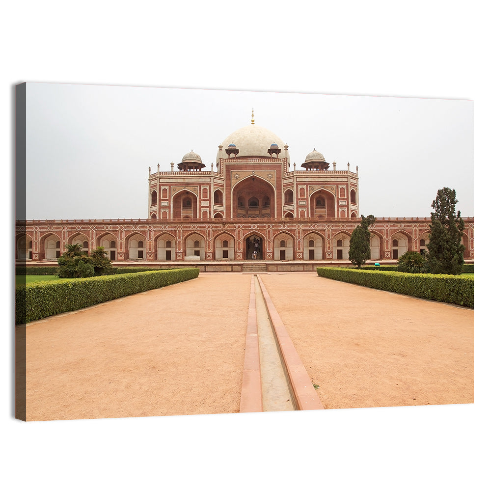 Humayun's Tomb Courtyard View Wall Art, canvas print, landscape
