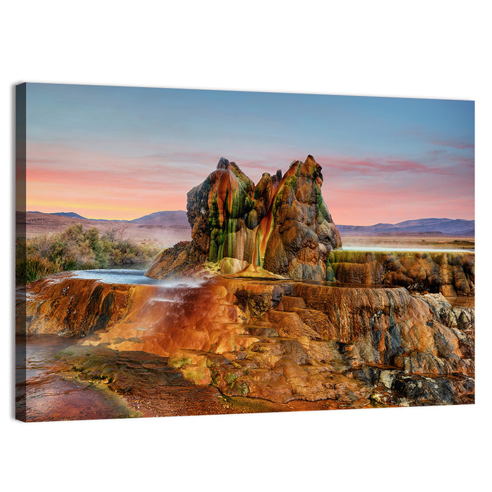 Fly Geyser, Gerlach Nevada Wall Art as a canvas print