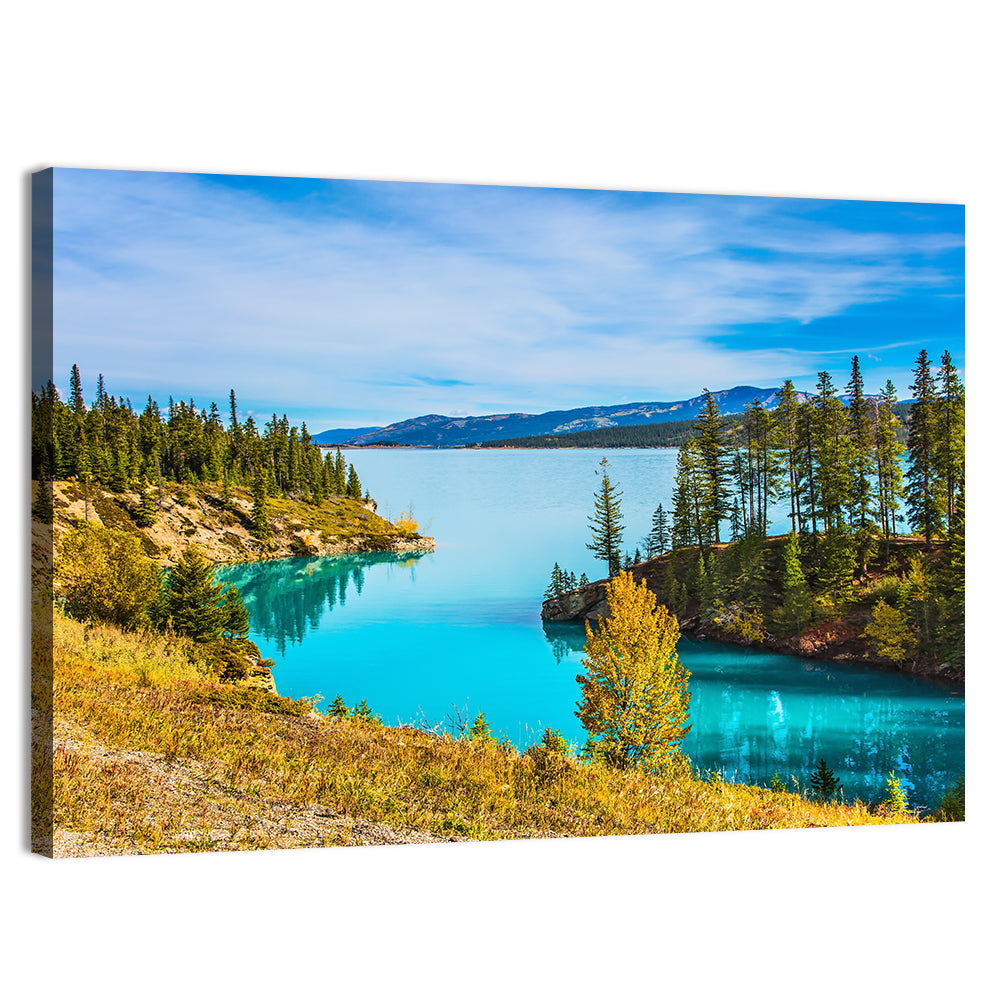 Abraham Lake Autumn Landscape Wall Art, canvas print, landscape