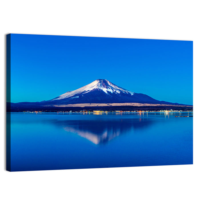 Mount Fuji Reflection Over Lake Yamanaka Wall Art as a canvas print