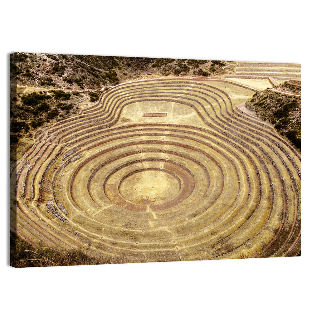 Moray Terraces, Maras Peru Wall Art, canvas print, landscape