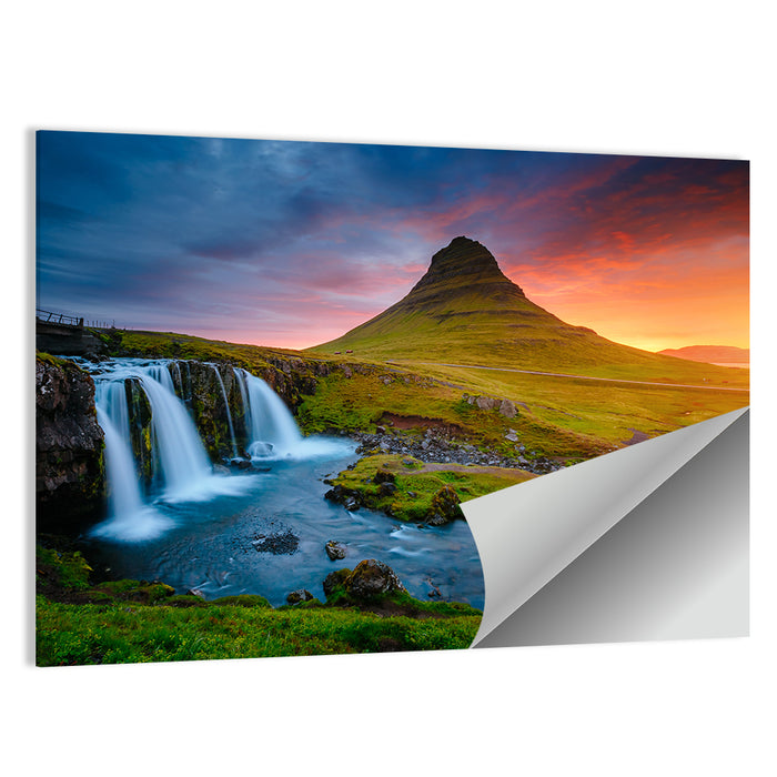 Kirkjufell at Sunset Wall Art as a poster print