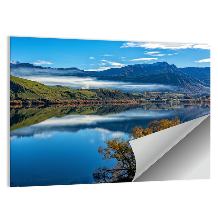 Lake Hayes Autumn Reflection Wall Art as a poster print