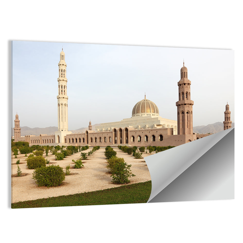 Sultan Qaboos Grand Mosque In Muscat Wall Art