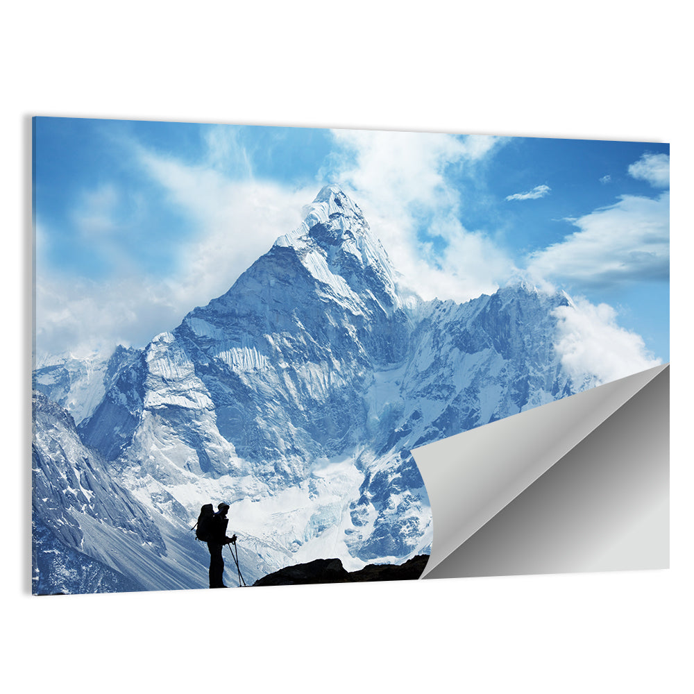 Climber In Himalayan Mountain Wall Art