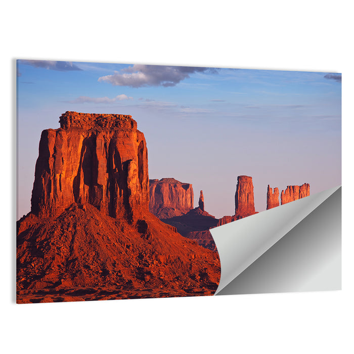 Monument Valley Mesa at Golden Hour Wall Art as a poster print