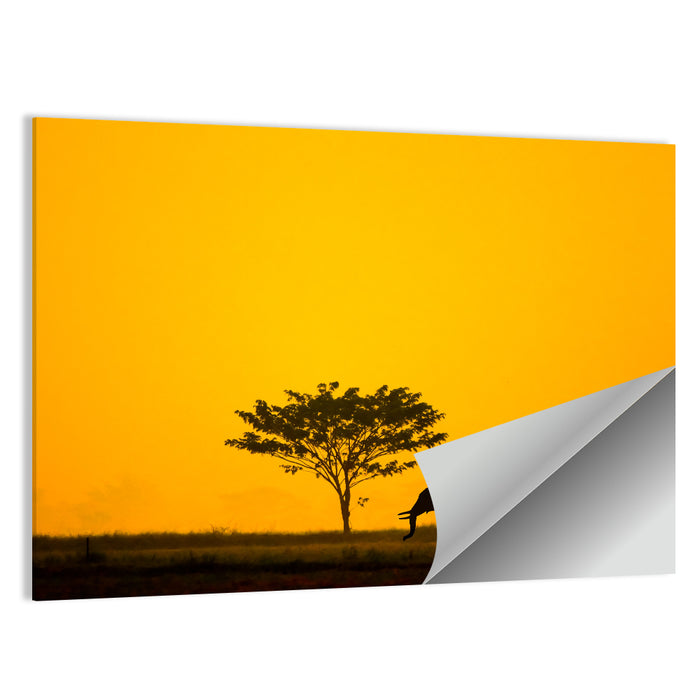 Thailand Elephant Silhouettes Wall Art as a poster print