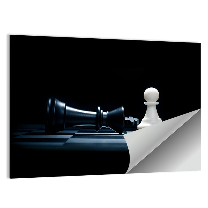 Pawn and Fallen King Wall Art as a poster print