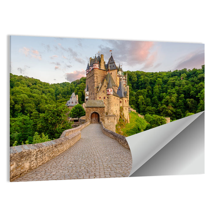 Eltz Castle at Dusk Wall Art as a poster print