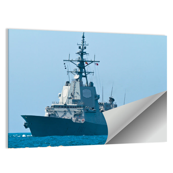 Alvaro De Bazan F-101 Frigate at Sea Wall Art as a poster print