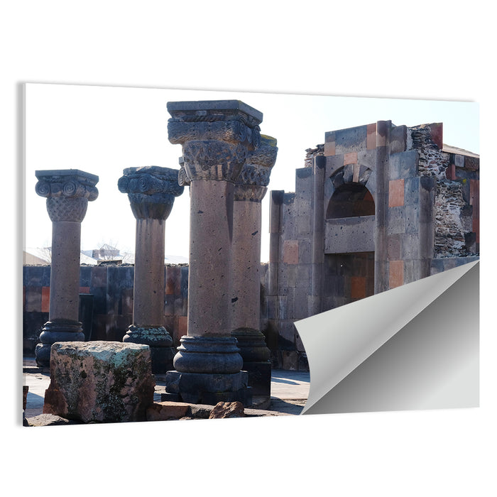 Zvartnos Temple Ruins, Yerevan Wall Art as a poster print