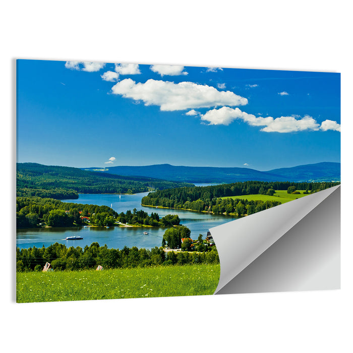 Frymburk Village Near Lipno Lake Wall Art as a poster print