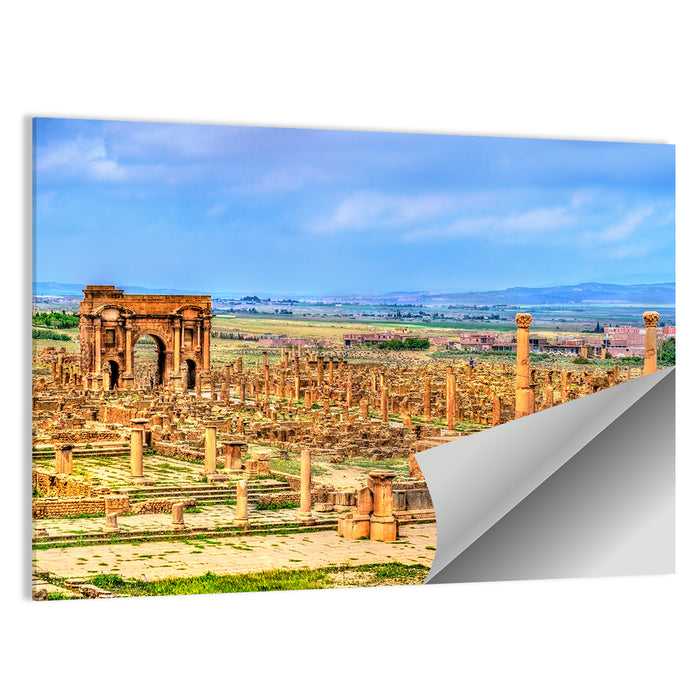 Timgad Ruins, Arch of Trajan Wall Art as a poster print
