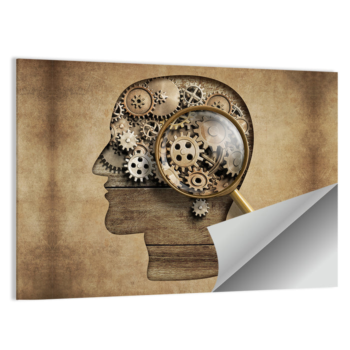 Mechanical Mind Concept Illustration Wall Art as a poster print