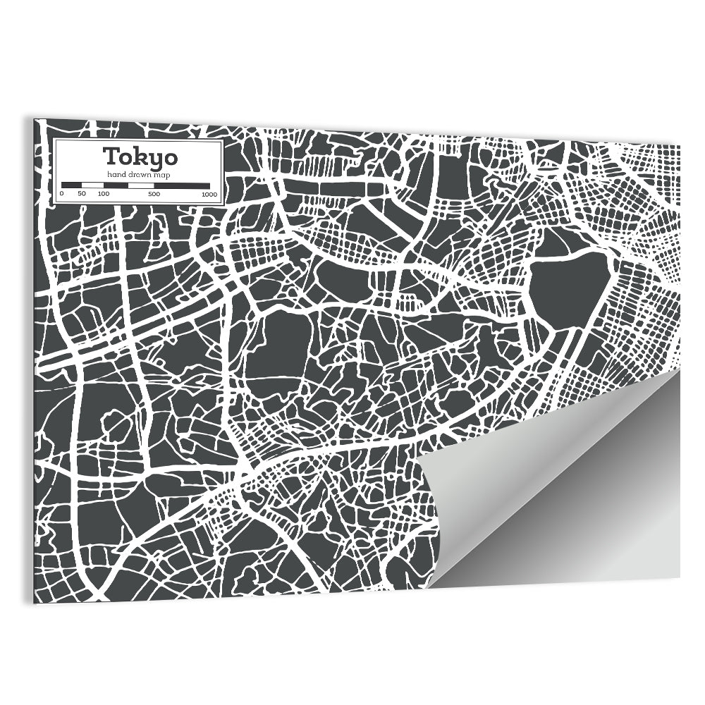 Sacramento City Map Wall Art