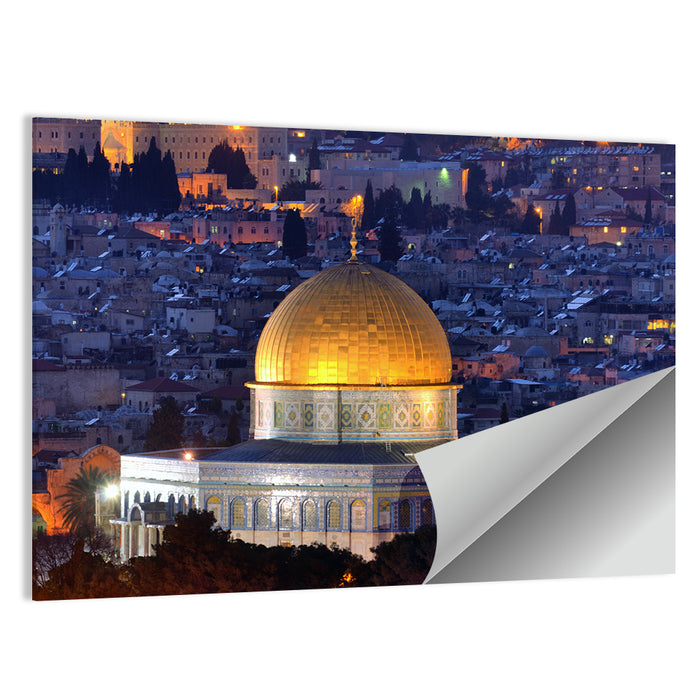 Golden Dome of the Rock, Jerusalem Wall Art as a poster print