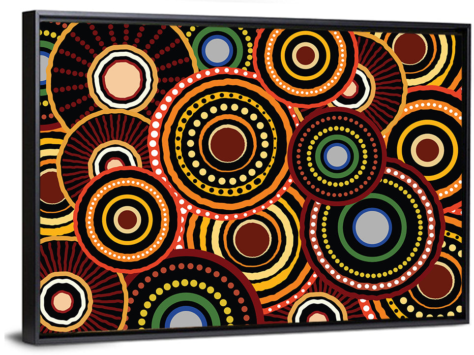 Dot Circle Pattern Wall Art