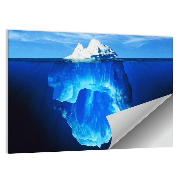 Split-level Melting Iceberg Wall Art as a poster print