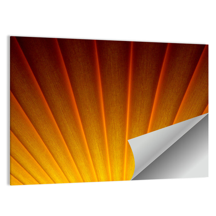 Pleated Sunburst Illustration Wall Art as a poster print