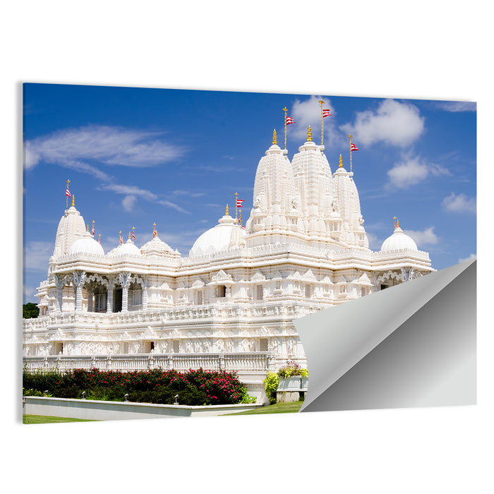White Marble Hindu Temple, Atlanta Wall Art as a poster print