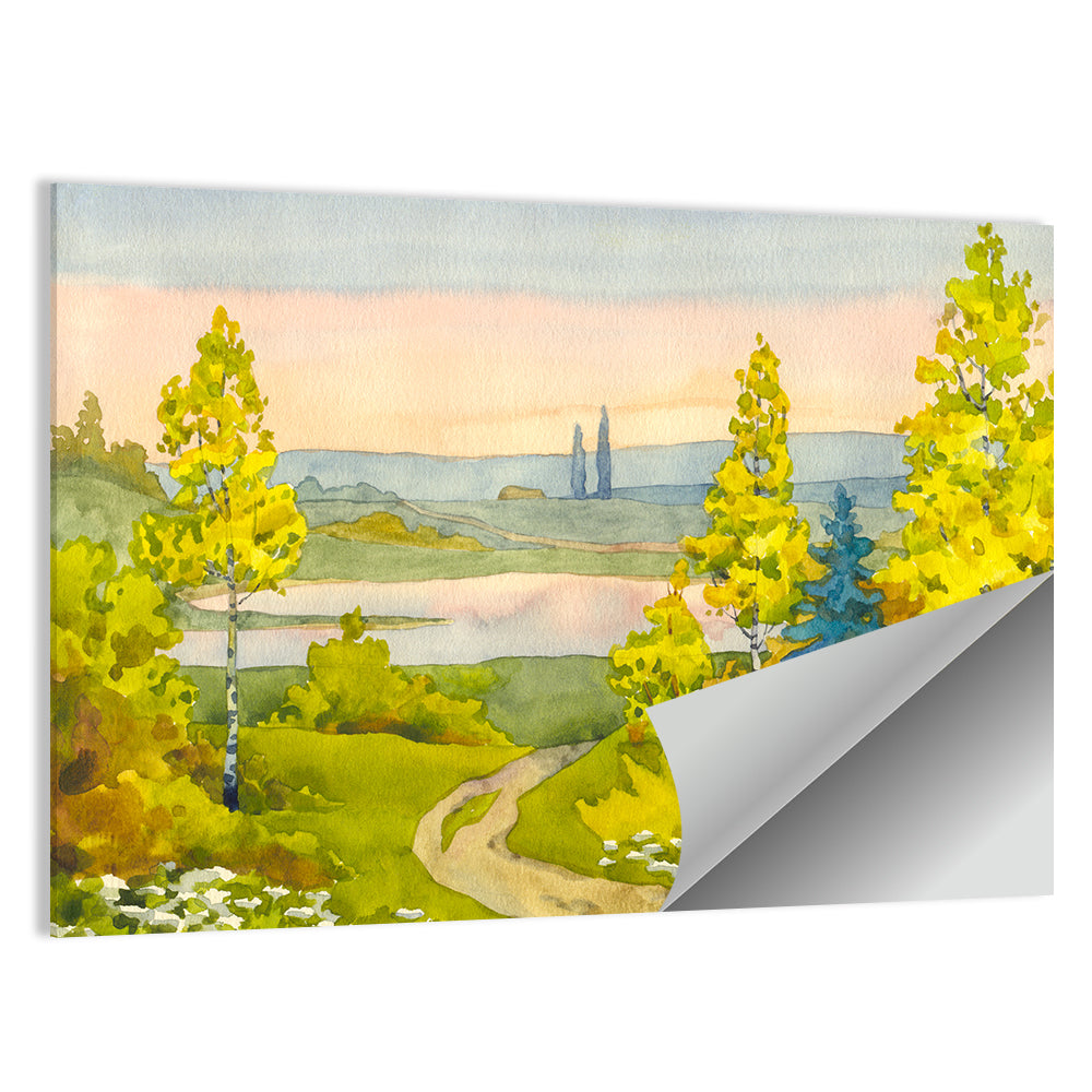 Path To The Lake Wall Art