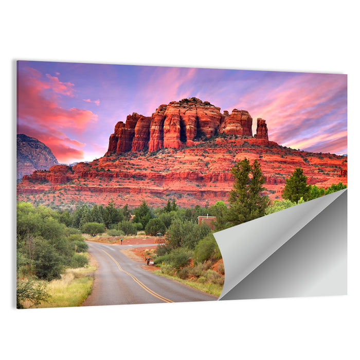 Drive Toward Cathedral Rock, Sedona Wall Art as a poster print