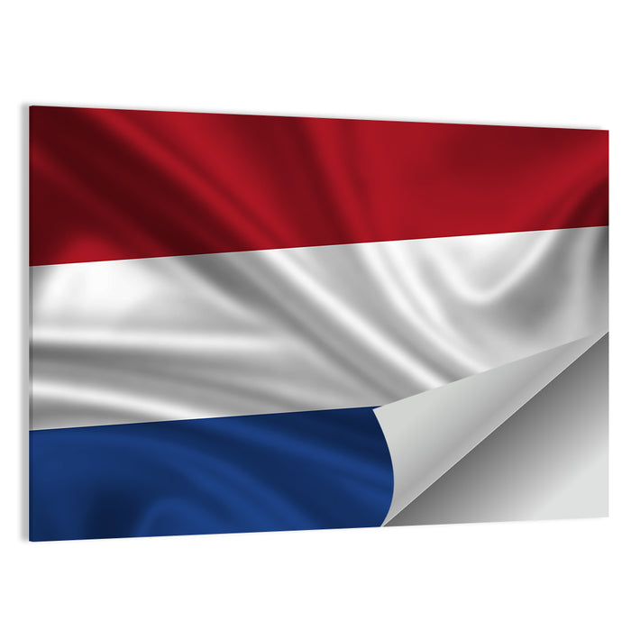 Dutch Tricolor Flag Wall Art as a poster print