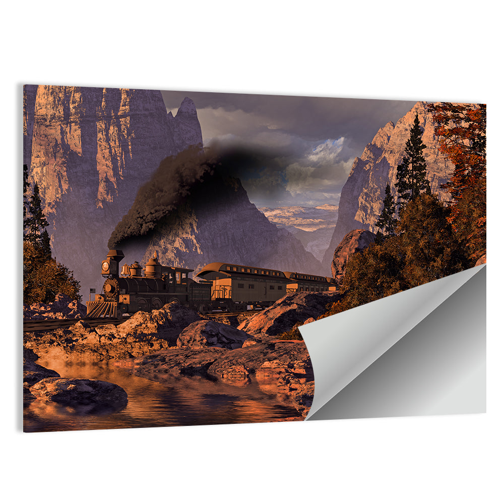 Old West Steam Locomotive Wall Art