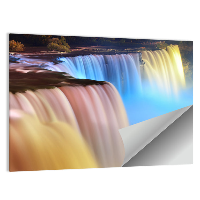 Niagara Falls Nightscape Wall Art as a poster print