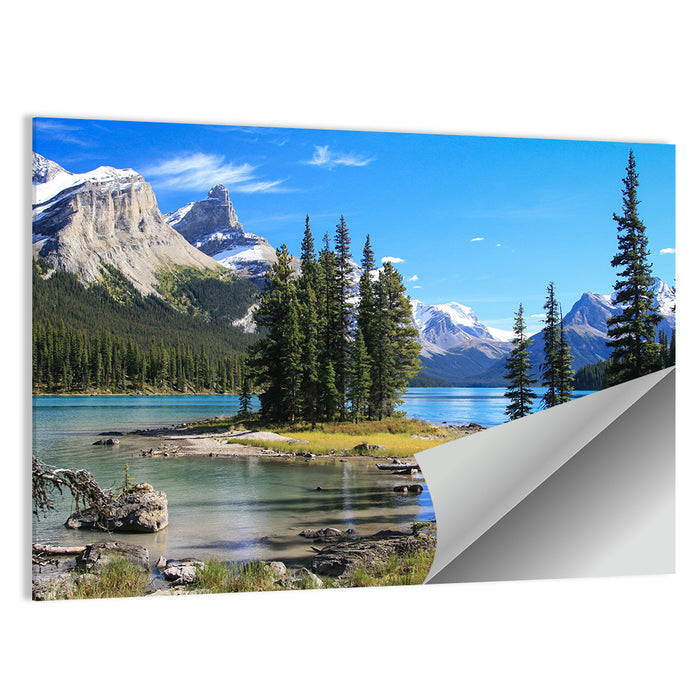 Spirit Island, Maligne Lake Wall Art as a poster print