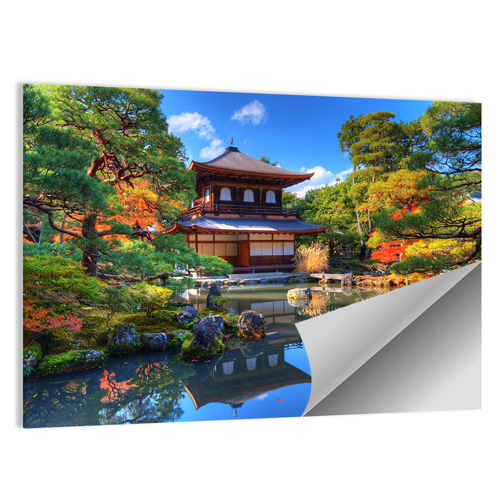 Ginkaku Ji Temple Of The Silver Pavilion In Kyoto Wall Art